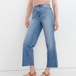 Madewell perfect vintage wide leg crop jeans size 32